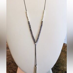 Gorjana Power Gemstone Adjustable Y Necklace